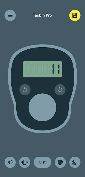 Emulate iPhone app Tasbih Counter Pro: Dhikr App using MyAndroid