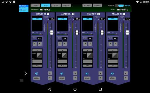 Emulate iPhone app TASCAM DCP CONNECT using MyAndroid Emulate iPhone app TASCAM DCP CONNECT using MyAndroid