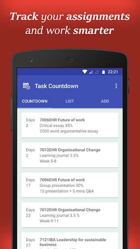 Run android online APK Task Countdown 2.0 from MyAndroid or emulate Task Countdown 2.0 using MyAndroid