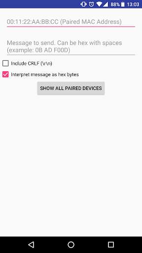 Emulate Android APK Tasker Bluetooth Serial