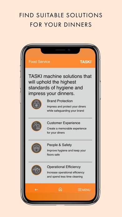 Emulate iPhone app TASKI - Intelligent Solutions using MyAndroid