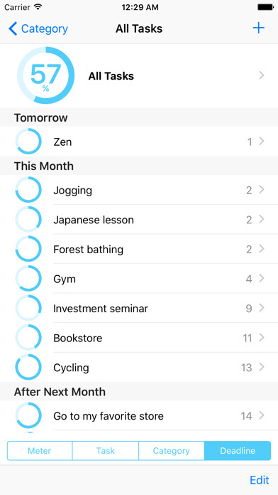 Emulate iPhone app TaskMeter using MyAndroid