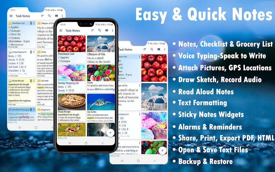 Run android online APK TASK NOTES, Lists, Reminders from MyAndroid or emulate TASK NOTES, Lists, Reminders using MyAndroid