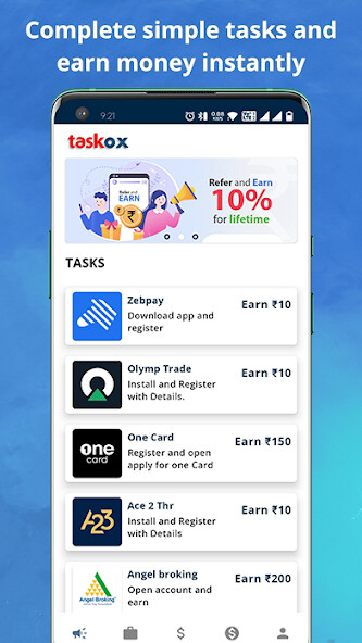 Run android online APK TaskOx : Earn money online from MyAndroid or emulate TaskOx : Earn money online using MyAndroid