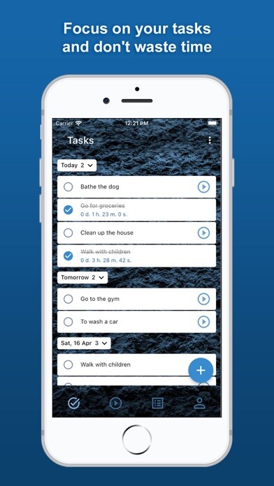Emulate iPhone app Tasks list with time tracking using MyAndroid Emulate iPhone app Tasks list with time tracking using MyAndroid