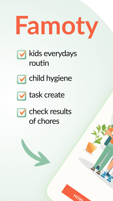 Emulate iPhone app Tasks planning - routines kids using MyAndroid