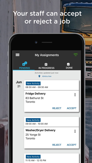 Emulate iPhone app Task Tracker by Fleet Complete using MyAndroid Emulate iPhone app Task Tracker by Fleet Complete using MyAndroid