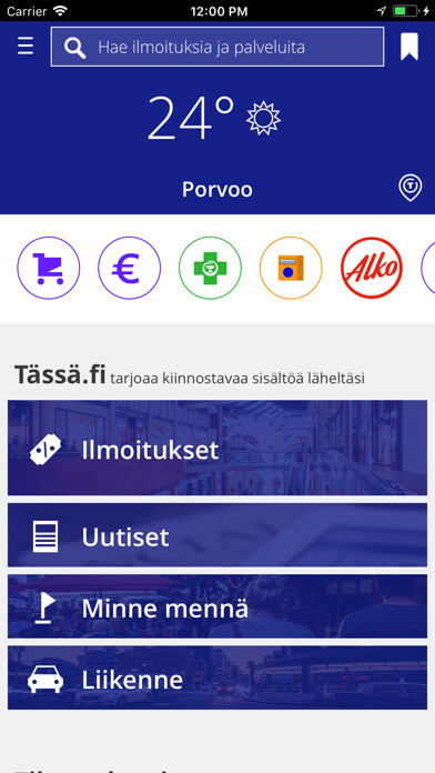 Emulate iPhone app Tassa.fi Finland using MyAndroid Emulate iPhone app Tassa.fi Finland using MyAndroid