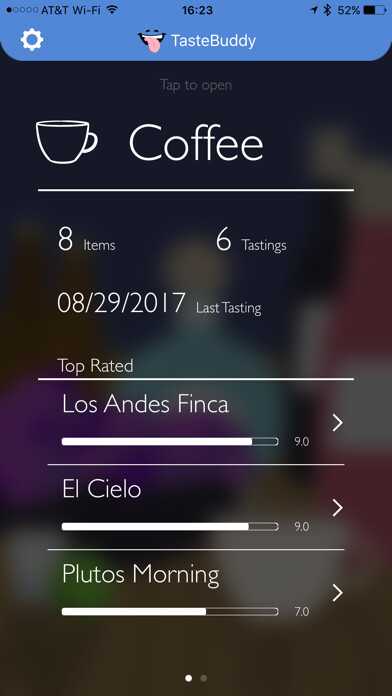 Emulate iPhone app TasteBuddy - Tasting Journal using MyAndroid Emulate iPhone app TasteBuddy - Tasting Journal using MyAndroid