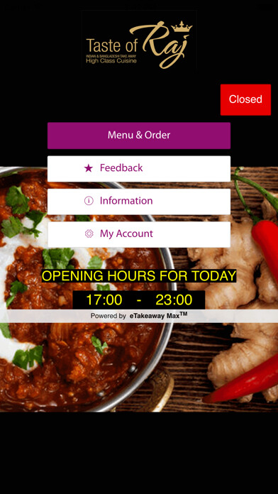 Emulate iPhone app Taste of Raj Westhoughton using MyAndroid Emulate iPhone app Taste of Raj Westhoughton using MyAndroid