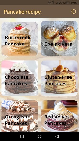 Run android online APK Tasty pancake recipe from MyAndroid or emulate Tasty pancake recipe using MyAndroid