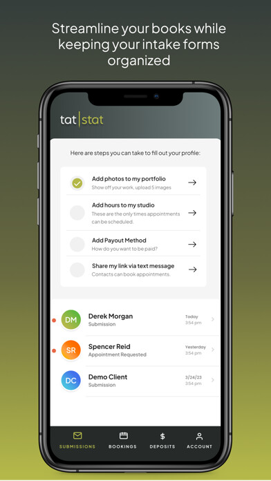 Emulate iPhone app Tatstat: Streamline your Books using MyAndroid