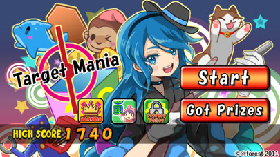 Emulate iPhone app Tatsujin - Target Mania using MyAndroid