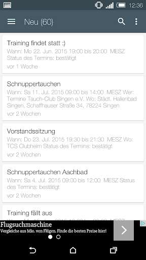 Run android online APK Tauch-Club Singen e.V. from MyAndroid or emulate Tauch-Club Singen e.V. using MyAndroid
