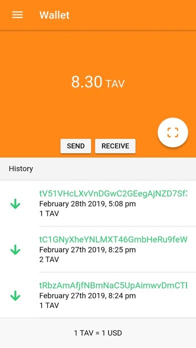 Emulate iPhone app Tavecchiacoin using MyAndroid