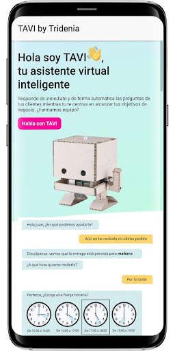 Run android online APK TAVI, tu asistente virtual inteligente from MyAndroid or emulate TAVI, tu asistente virtual inteligente using MyAndroid