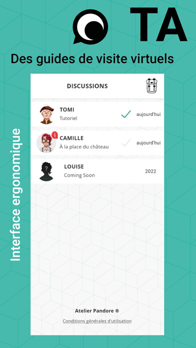 Emulate iPhone app TAVU - Agence de guide virtuel using MyAndroid
