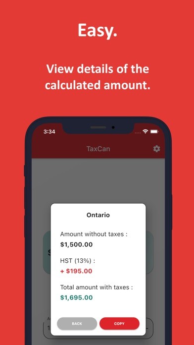 Emulate iPhone app TaxCan using MyAndroid