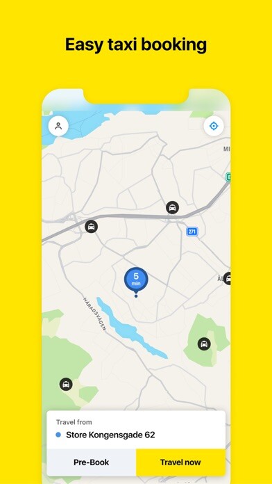 Emulate iPhone app Taxi 4x27 Denmark using MyAndroid