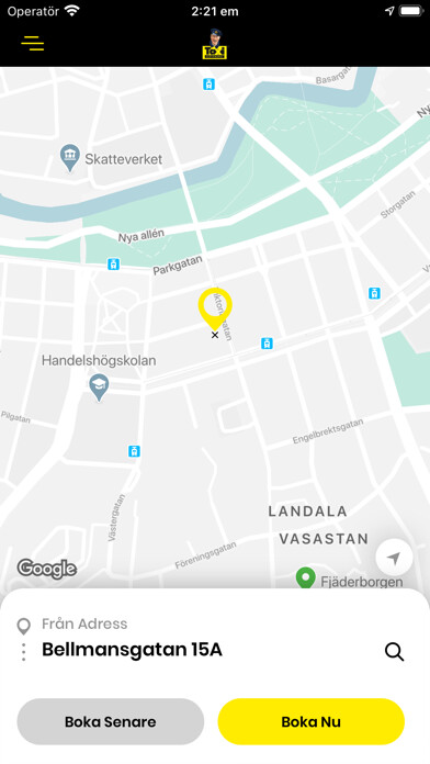 Emulate iPhone app Taxi Boka using MyAndroid