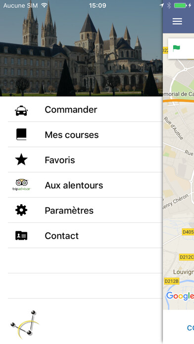 Emulate iPhone app Taxi Caen using MyAndroid