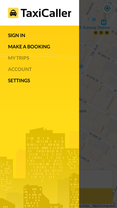 Emulate iPhone app TaxiCaller - for passengers using MyAndroid Emulate iPhone app TaxiCaller - for passengers using MyAndroid