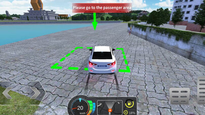 Emulate iPhone app Taxi Car Simulator using MyAndroid