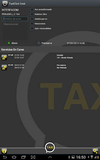 Emulate Android APK TaxiClick Desk