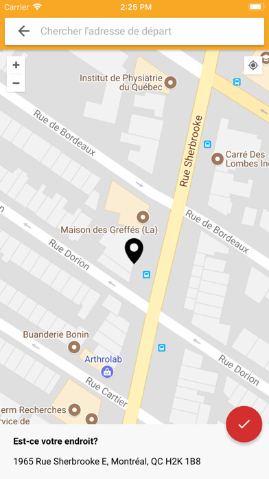 Emulate iPhone app Taxi coop mtl using MyAndroid Emulate iPhone app Taxi coop mtl using MyAndroid