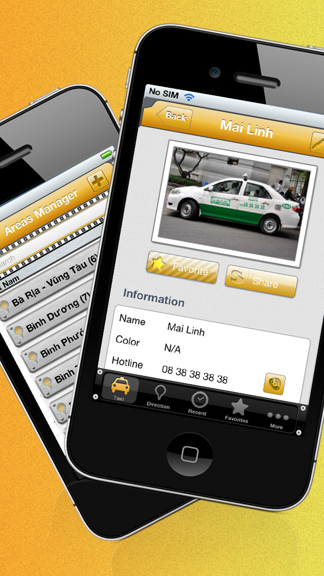 Emulate iPhone app Taxi Cost using MyAndroid