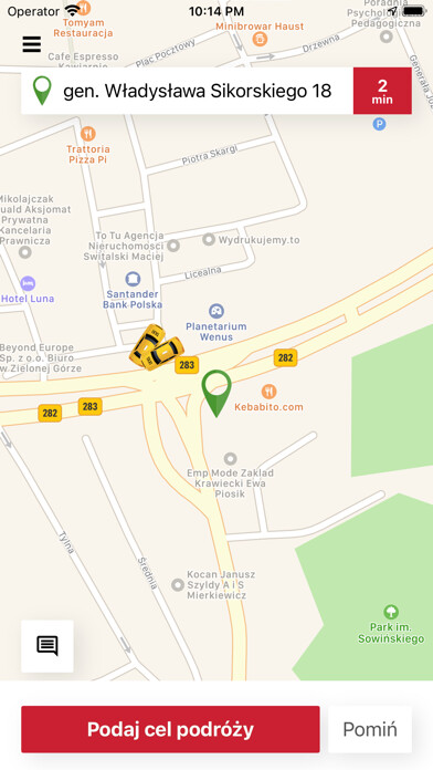 Emulate iPhone app Taxi Czerwone Koguty using MyAndroid Emulate iPhone app Taxi Czerwone Koguty using MyAndroid