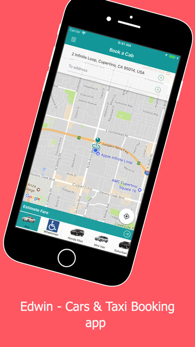 Emulate iPhone app Taxi Edwin using MyAndroid