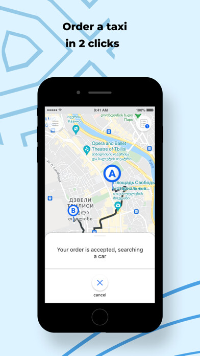 Emulate iPhone app TAXI GE using MyAndroid
