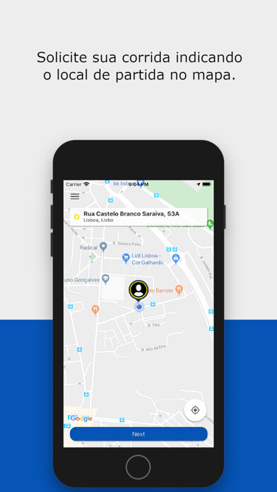 Emulate iPhone app TaxiGov PR using MyAndroid