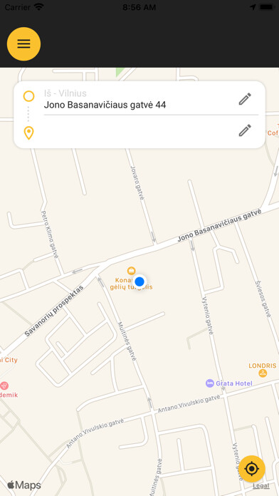 Emulate iPhone app Taxi.LT using MyAndroid Emulate iPhone app Taxi.LT using MyAndroid