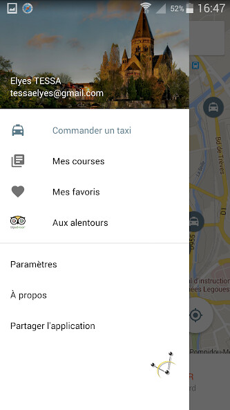 Emulate iPhone app Taxi Metz using MyAndroid