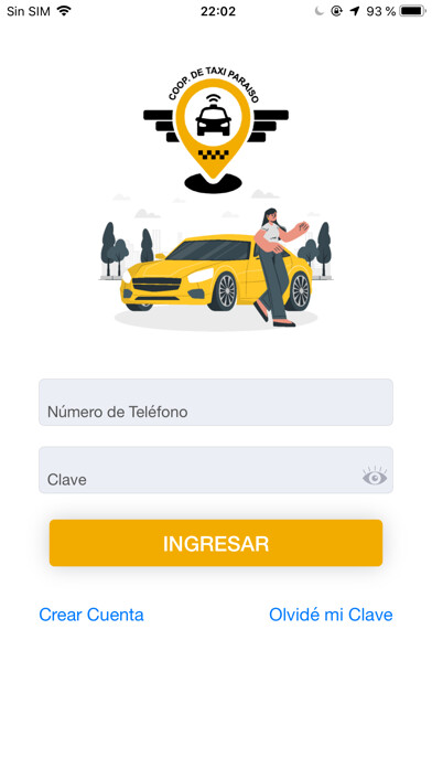 Emulate iPhone app Taxi Paraiso using MyAndroid