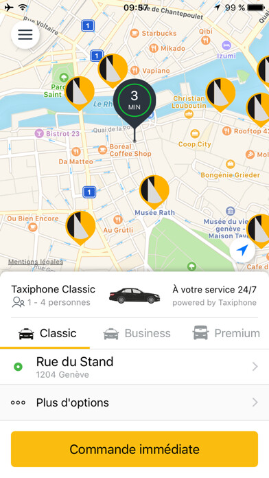 Emulate iPhone app Taxiphone Genève using MyAndroid Emulate iPhone app Taxiphone Genève using MyAndroid
