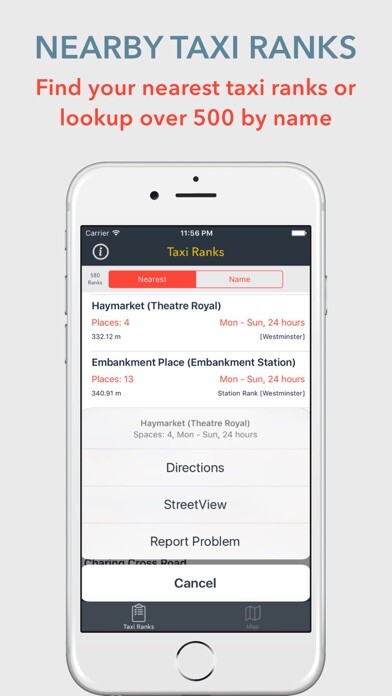 Emulate iPhone app Taxi Ranks London using MyAndroid Emulate iPhone app Taxi Ranks London using MyAndroid
