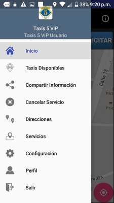 Emulate Android APK Taxis 5 VIP Usuario