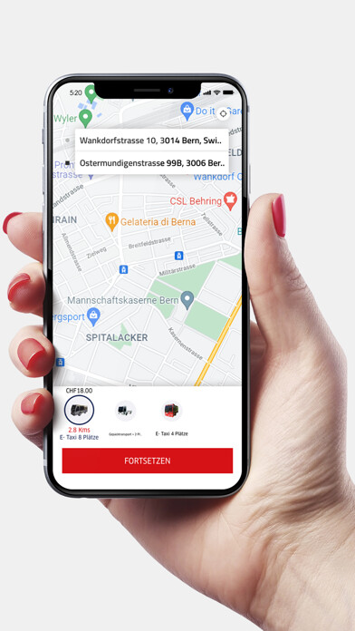 Emulate iPhone app Taxi Saas-Fee using MyAndroid Emulate iPhone app Taxi Saas-Fee using MyAndroid