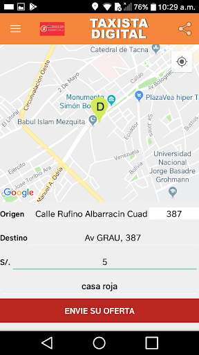 Run android online APK Taxista Digital Cliente from MyAndroid or emulate Taxista Digital Cliente using MyAndroid
