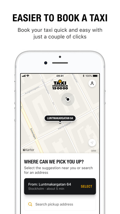 Emulate iPhone app Taxi Sthlm using MyAndroid