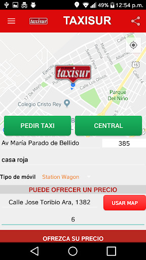 Run android online APK Taxisur Cliente from MyAndroid or emulate Taxisur Cliente using MyAndroid