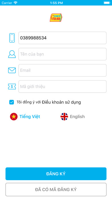 Emulate iPhone app Taxi Thanh Thủy using MyAndroid