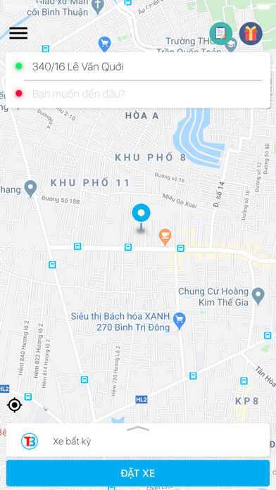 Emulate iPhone app Taxi Thu Bồn using MyAndroid Emulate iPhone app Taxi Thu Bồn using MyAndroid