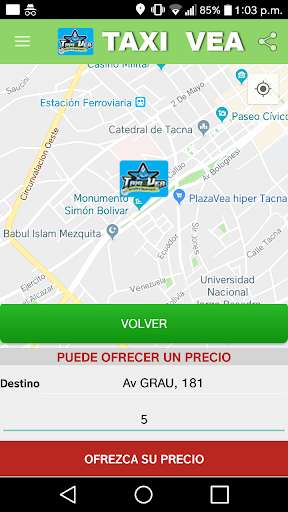 Run android online APK Taxi Vea Cliente from MyAndroid or emulate Taxi Vea Cliente using MyAndroid