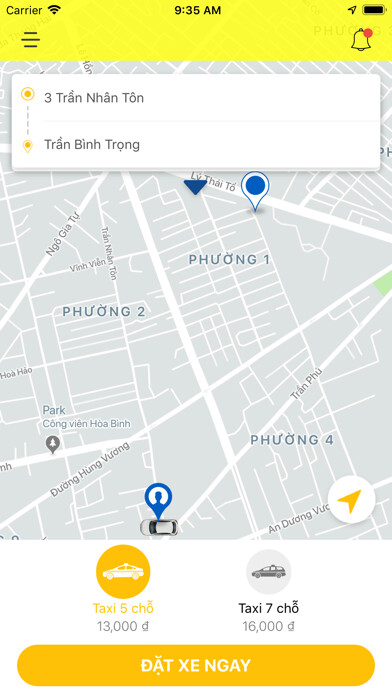 Emulate iPhone app Taxi Vĩnh Yên using MyAndroid Emulate iPhone app Taxi Vĩnh Yên using MyAndroid