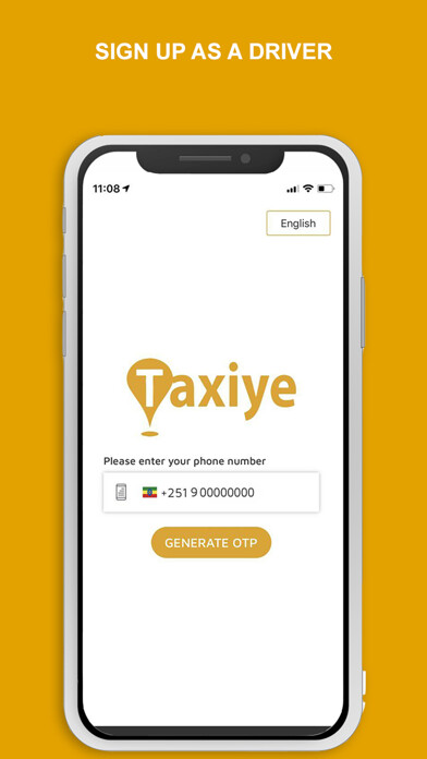 Emulate iPhone app Taxiye Driver using MyAndroid
