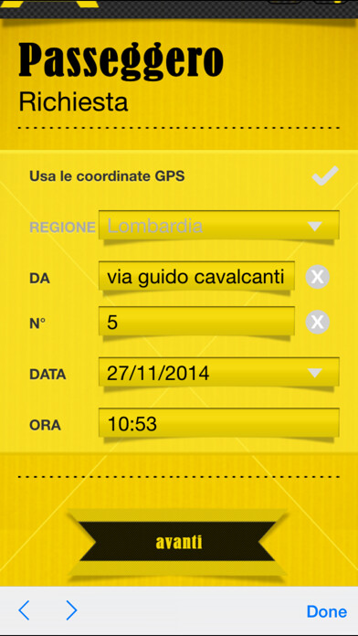 Emulate iPhone app TaxiYoo Milano using MyAndroid Emulate iPhone app TaxiYoo Milano using MyAndroid